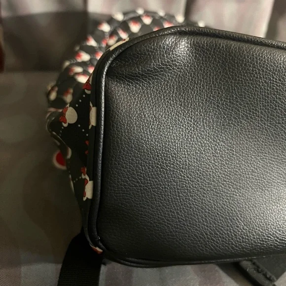 Official Disney Parks Minnie Mouse Polka Dot Bow Mini Vegan Leather Backpack Bag - Picture 9 of 10
